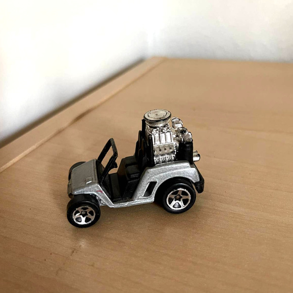 Hot Wheels 1998 Fore Wheeler Silver Hot Rod Golf Cart Vintage Diecast Used - Picture 8 of 12
